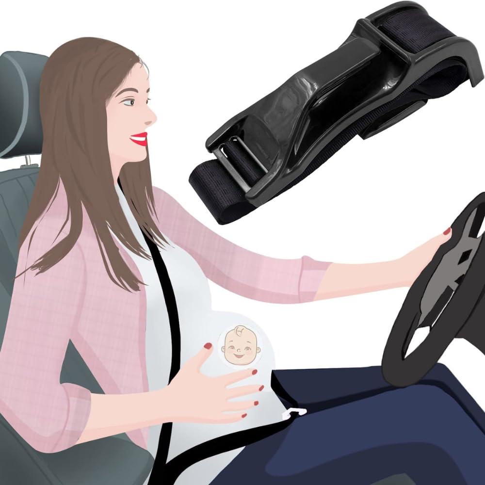 Cinturón Embarazada de Coche Homologado. Seguridad y Protección en todo momento. Tranquilidad y Confort Garantizados para la Madre y el Bebé. Con certificado CE. Empresa Española.