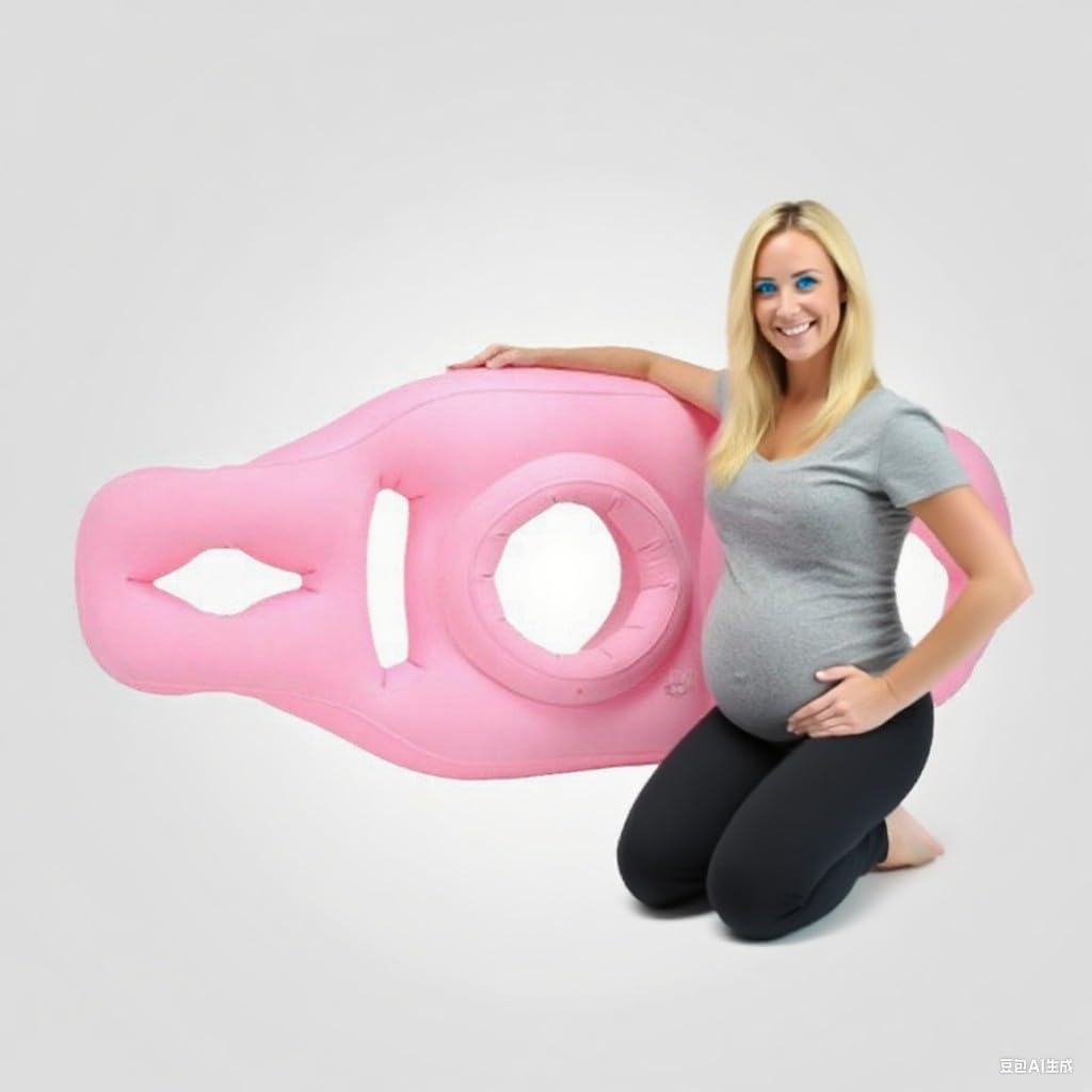 Pregnancy Pillow for Prone Sleeping Maternity Body Support Stomach Sleeping Aid Back Pain Relief Optimal Baby Positioning Gift for Mothers(Pink)