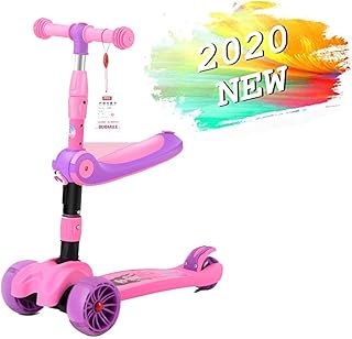 Scooters for Kids Scooters for Adults Lightweight Folding Light Up Kids Scooter 80kg Weight Capacity Adjustable Height Foldable Kick Scooters With Flashing Wheel Height Adjustment 64cm~80cm