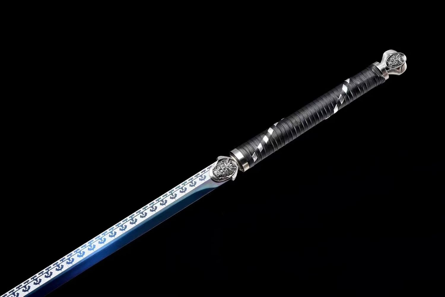 High-Manganese Steel,Roasted Blue Engraving Craft, Japanese Sword Katana Tatai