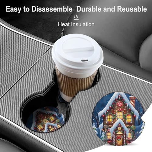 Posavasos para coche juego 4 unidades 6.5 cm diámetro miniatura 4