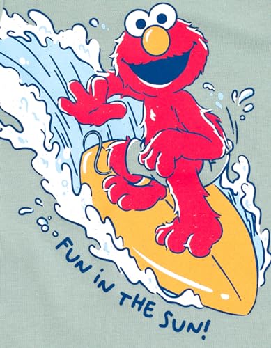Romper Elmo bébé garçon vert ensemble d'été 0-3 mois avec bob - 6