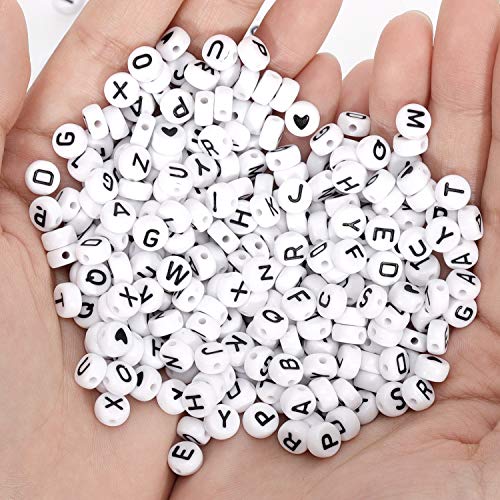 900 stuks acryl alfabet letterkralen voor kinderen doe-het-zelf sieraden maken sleutelhangers - Image 4