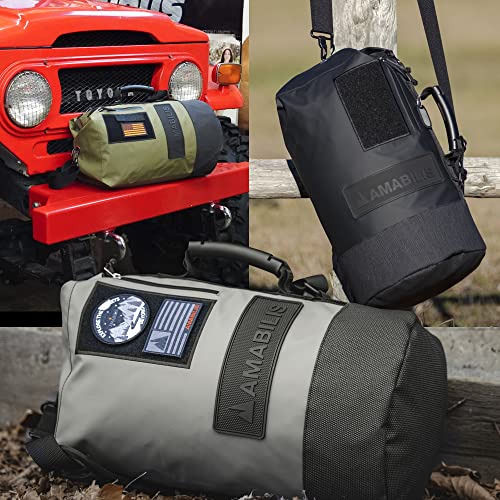 Amabilis | Water-Resistant Carry-On Travel Duffel Bag | Multiple Pockets | Adjustable Strap | Perfect Gym Bag | 32L | Battleship Grey | Dave Jr Duffel Bag #TOP7