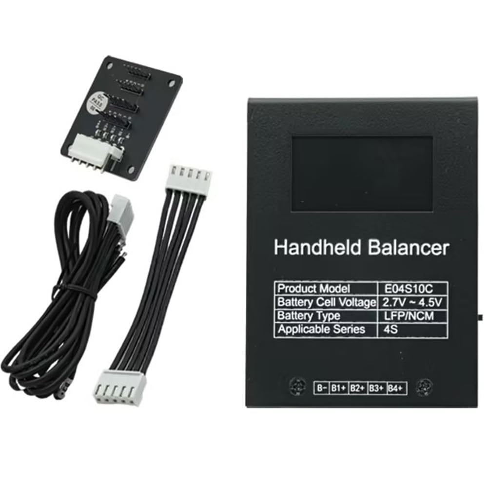 Xnuiasqe Battery Equalizer Handheld Active Balancer 4S Lifepo4 Support Lipo/Lto Battery Voltage Tester With Display