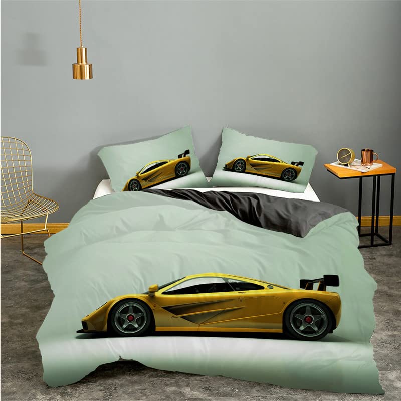 Housse de couette 240x260 voiture en microfibres pour nuits sereines