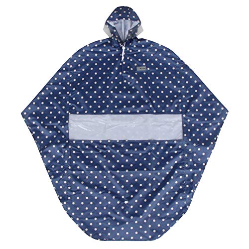 マルト 自転車屋さんのポンチョ アシスト 水玉紺 34605