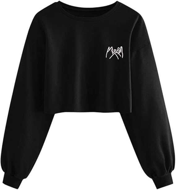 Fluffy Crop Top Hoodie Plus Size Cowl Neck Fuzzy Pullover Designer