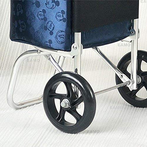 SENWEI Multifunktions-Einkaufstrolley, leicht, Aluminiumlegierung, zusammenklappbar, 2 Räder, doppeltes Kugellager… – Bild 6