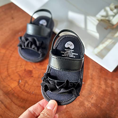 Image of Infant Baby Boys Girls Summer Sandals Party Wedding Dress Flats Shoes Newborn Crib Shoes First Walkers Prewalkers 0-18 Months