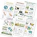 Quarterhouse 6 Poster Five Themes of Geography Set, Social Studies Classroom Learning Materials for K-12 Students and Teachers, 12 x 18 Inches, Made in USA