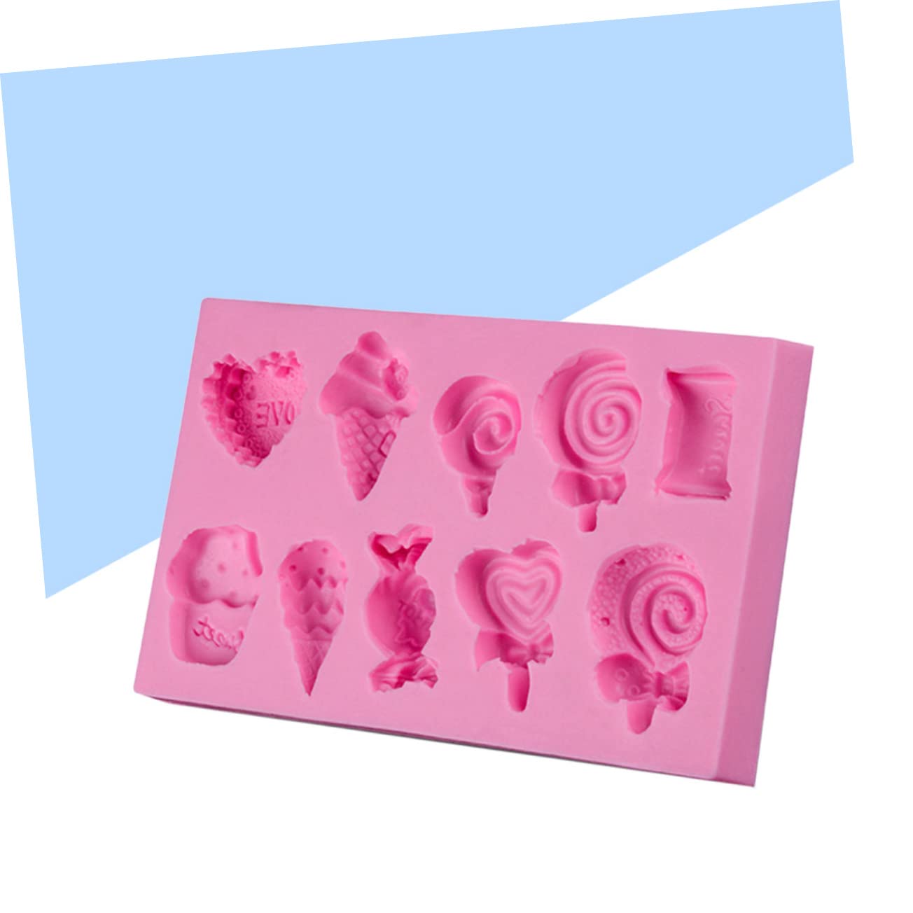 Abaodam 3 Stücke Fondant Backen Kuchen Dekorieren Werkzeuge Lollipop Silikon Form