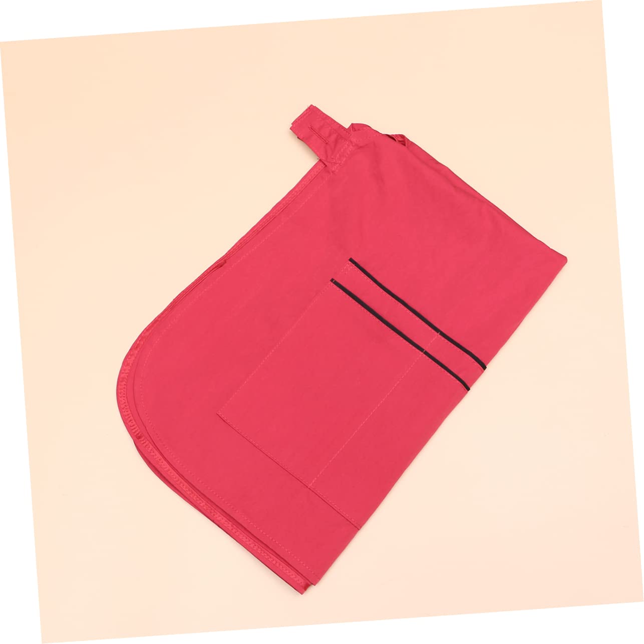 Mikinona Delantal Chaleco De Capa De Maquillaje Capa De Tinte Para El Cabello Capa De Corte De Pelo Ropa De Trabajo De Capa De Peluquería De Salón Bata De Aseo Rojo