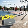 Tribit StormBox Lava Portable Bluetooth Speaker, 80W Loud Wireless Speaker, 24H Playtime, IP67 Waterproof, Bluetooth 5.4, Custom EQ, XBass, Built-in Mic, TWS Pairing for Camping/Beach/Party/Outdoor