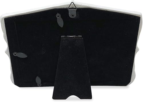 Miniatura 8 de Isaac Jacobs Marco de fotos de bebé de resina Sentiments de 4 x 6 pulgadas, marco de fotos horizontal de recuerdo con caballete y pestañas colgantes