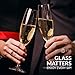 Champagne Glasses Crystal Sparkling Wine Glass Elegant Flute Gift Set of 3-7.5oz