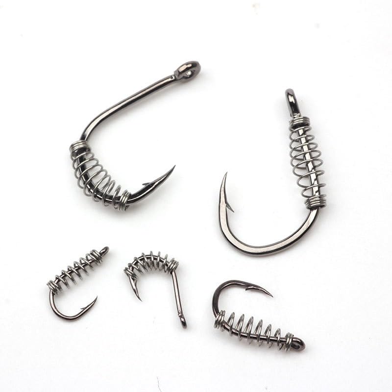 300 piezas resorte cebadera para pesca S/M/L miniatura 3