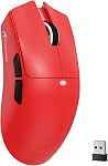 MAMBASNAKE Attack Shark X11SE Souris de jeu sans fil légère, Tri-mode 2,4G/USB-C filaire/BT, 22K DPI, PAW3311 Capteur optique, 59g, 5 Boutons programmables, 300mAh Batterie pour PC/Mac (Griptape noir)