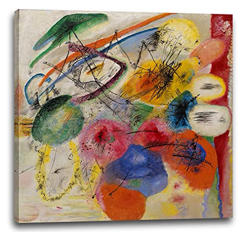 Printed Paintings Stampa su Tela Vasily Kandinsky - Linee Nere