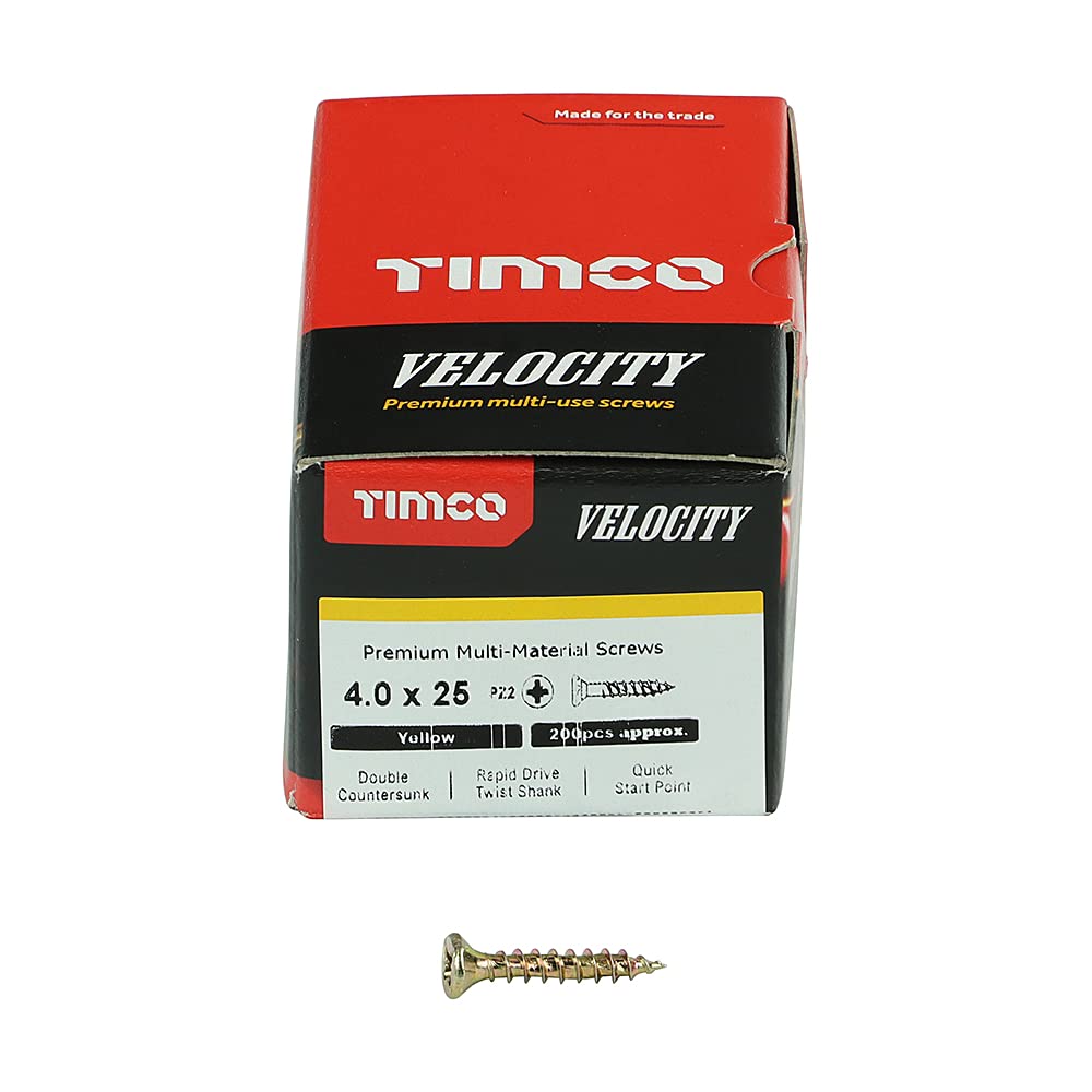 Timco Velocity Premium Countersunk Pozi Wood Screws