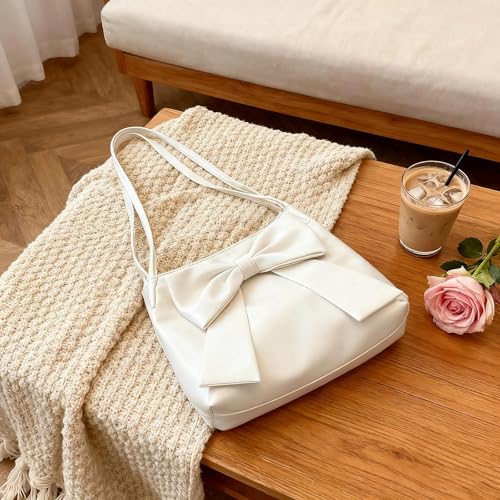 Bolso Mini de Hombro Blanco con Lazo para Mujer miniatura 2
