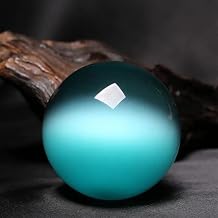 AAKOMA Blue Cat Eyeball Crystal Stone Ball Ball Suitable for Home
