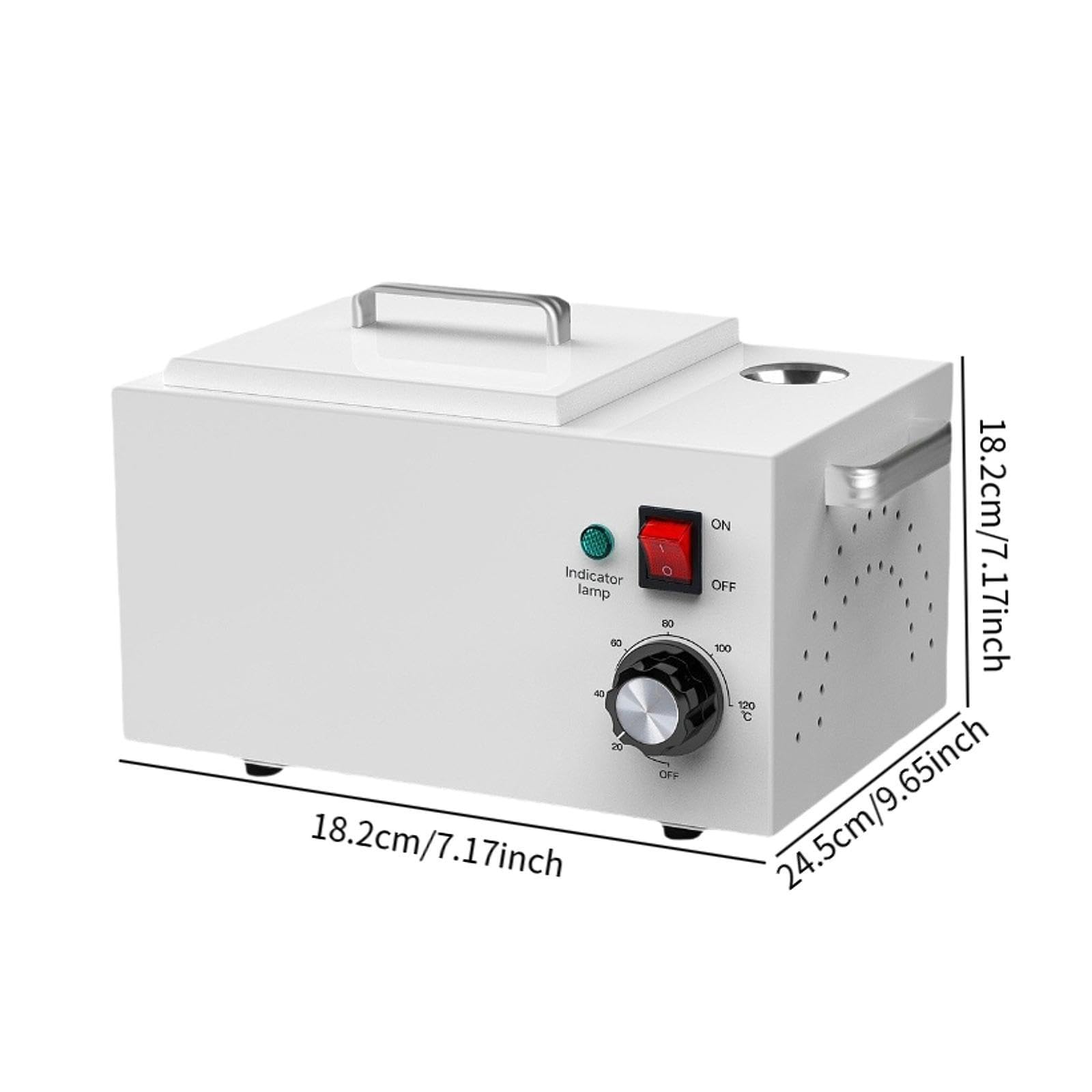 Calentador de Cera Profesional 2.5L, Máquina Eléctrica para Depilación, Acero y Aluminio, 220V, Enchufe Europeo