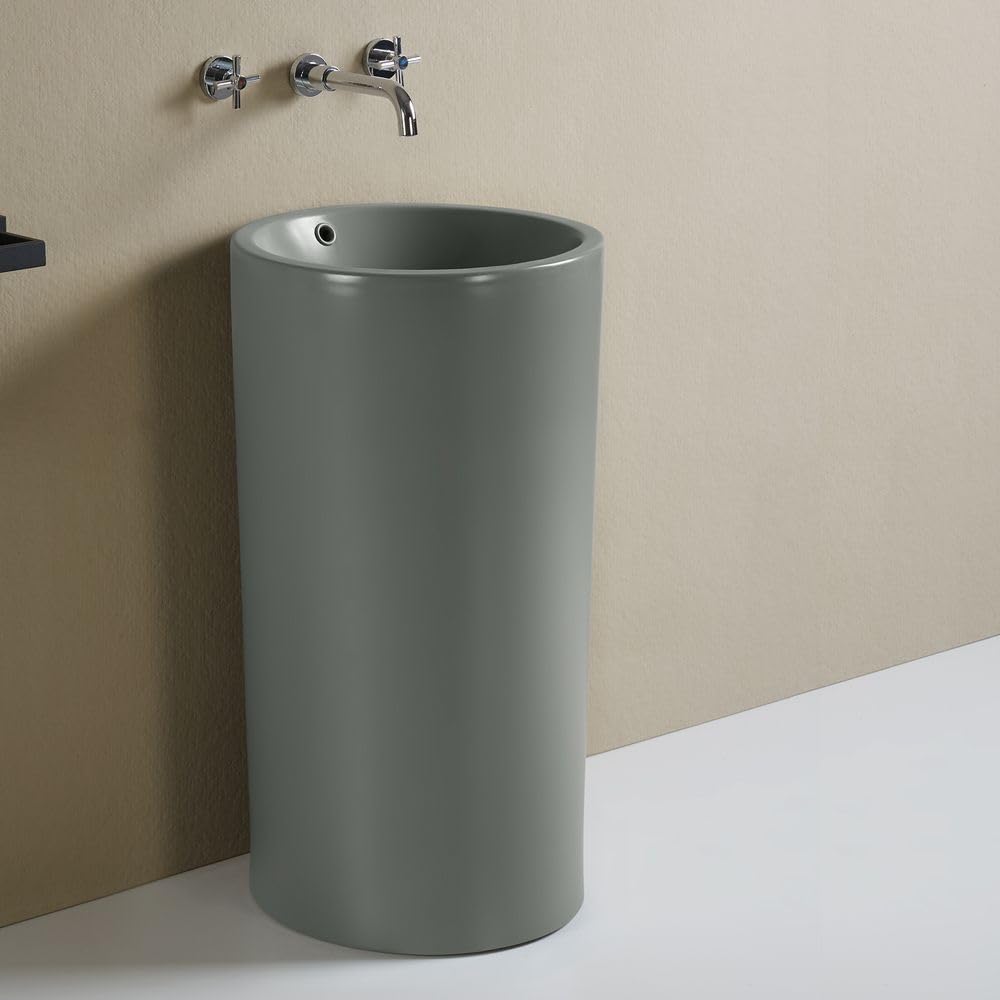 Milano Pebble Elements Freestanding Bathroom Basin Sink - 460Mm X 445Mm