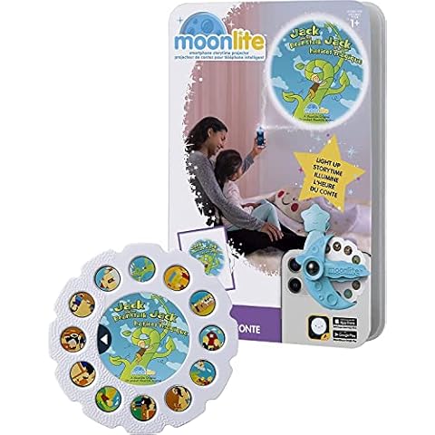 Moonlite Storybook Reels for Flashlight Projector, Kids Toddler | Jack & The Beanstalk | Single Reel Pack Story for 12 Months and Up Cover