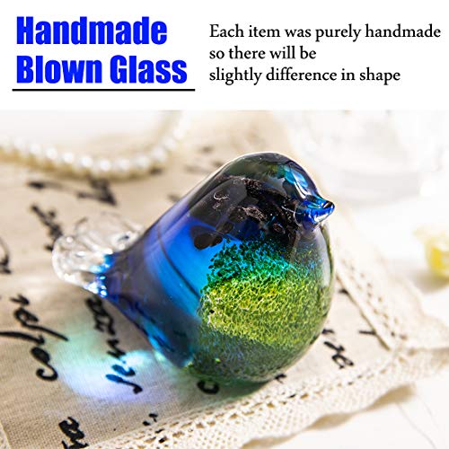 Verre soufflé QFkris figurine décorative idée cadeau Noël - 4