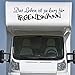 Pegatina Promotion Wohnmobil Wohnwagen Aufkleber Spruch Das Leben ist zu kurz für irgendwann Typ1 ca 160cm Sticker Autoaufkleber