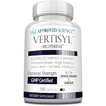 Approved Science VertiSyl - Ginkgo Biloba, Ginger, Vitamin D3, BioPerine - 180 Capsules - 3 Month Supply