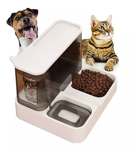 Comedouro Alimentador automático Com Bebedouro por gravidade e dispensador de água, automático 2 em