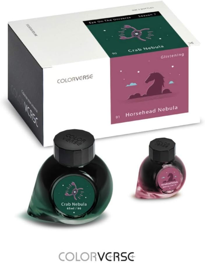 Colorverse Ink - Season 7 - Eye On The Universe - Crab Nebula (65ml) and Horsehead Nebula (glistening) (15ml) (No 90-91)