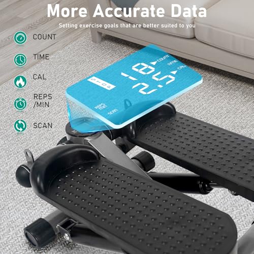 Mini Stepper Pliable Sous Le Bureau – Pédale Ergonomique, Résistance 100N – Idéal Bureau & Maison, Silencieux