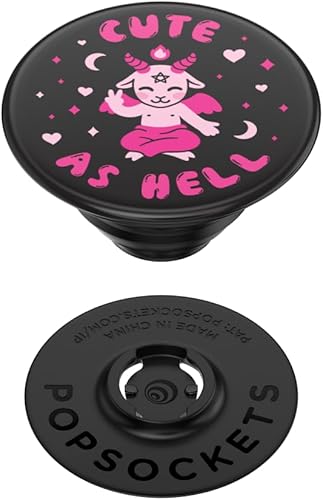 Miniatura 4 de POPSOCKETS Agarre para teléfono con soporte expandible, PopSockets para teléfono, lindo como el infierno