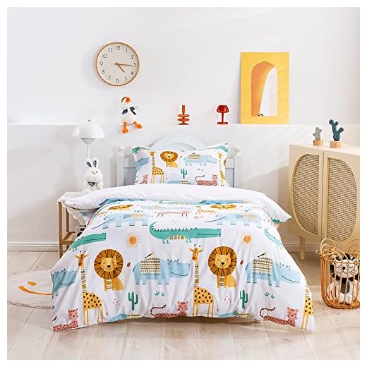 Vgzsyomqib Aventura Safari Funda Nordica Animales de Selva Ropa Microfibra Juego de Cama 135x200 cm y 2 Funda de Almohada 50x75 cm Juveniles Niña Fundas Nordicas Edredon Cama 80/90 Infantil