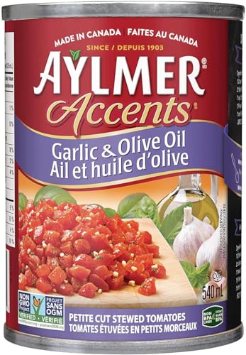 Aylmer Accents Tomates, Ajo y Aceite de Oliva 540 ml miniatura 1