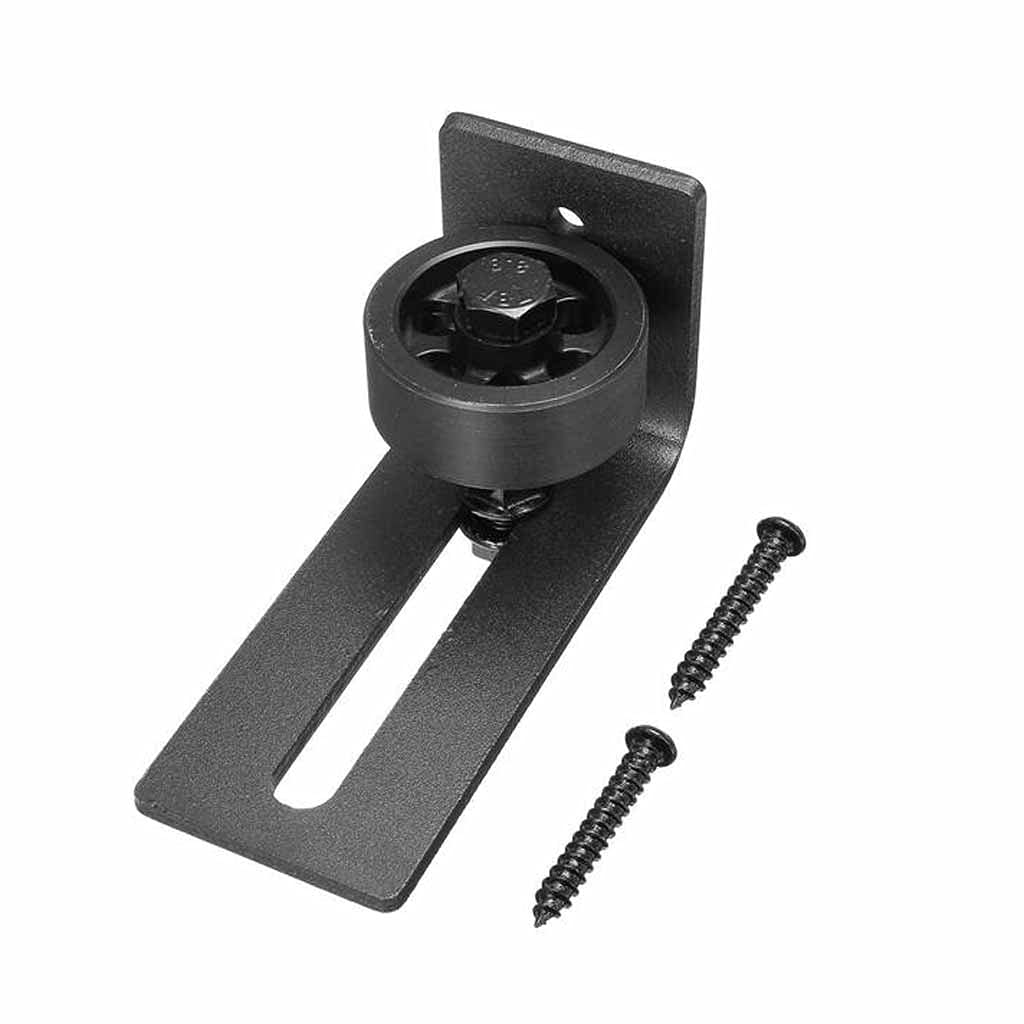 Guide de plancher en acier au carbone réglable noir pour porte coulissante