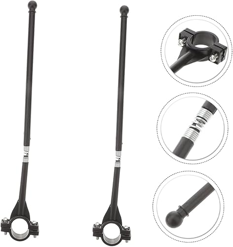 Miniatura 2 de IWOWHERO Soporte para mástil de bandera de bicicleta, soporte de carreras para manillar de motocicleta, mástiles de bandera para bicicleta, mástil