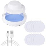Flea Trap Flea Bombs for Home Electric Pest Trap Indoor with 10 Pieces Sticky Board Refills&comma; Dome Night Flea Light Trap for Children Pets Safe Flea Killer for House Flea Traps for Inside Your Home