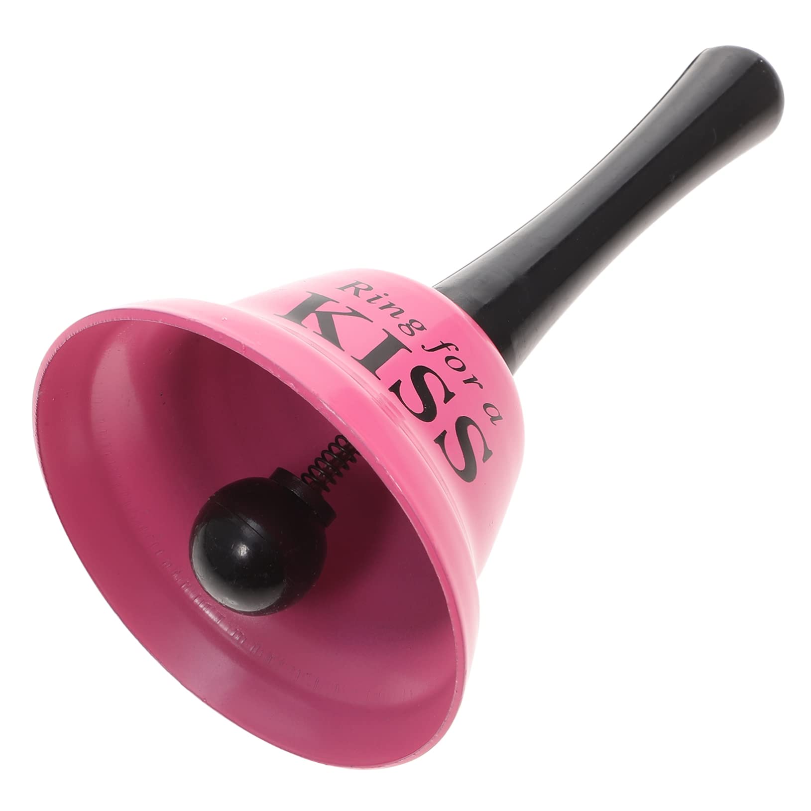 Tofficu Alphabet Hand Bell Rattles Hand Decor Couples Christmas Dinner Bell Club Bell Classroom Bell Metal Material Rosy Party Letter Bell Cafe Service Bell Aldult Kiss Lovers