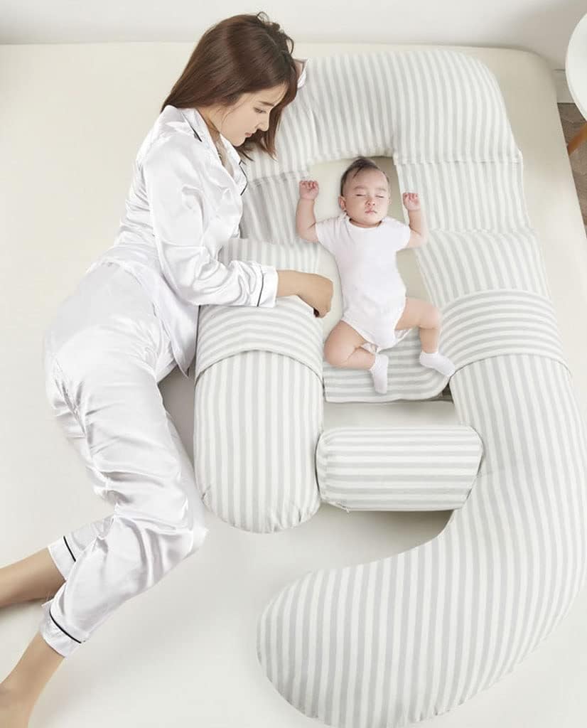 Pregnancy Pillow U-Shaped Full Body Maternity Pillow. Cotton Detachable Maternity Body Pillow. for Lumbar, Neck and Abdominal Cushions (Color : A3, Size : 175x80cm) Pillow (Color : A8, Size :