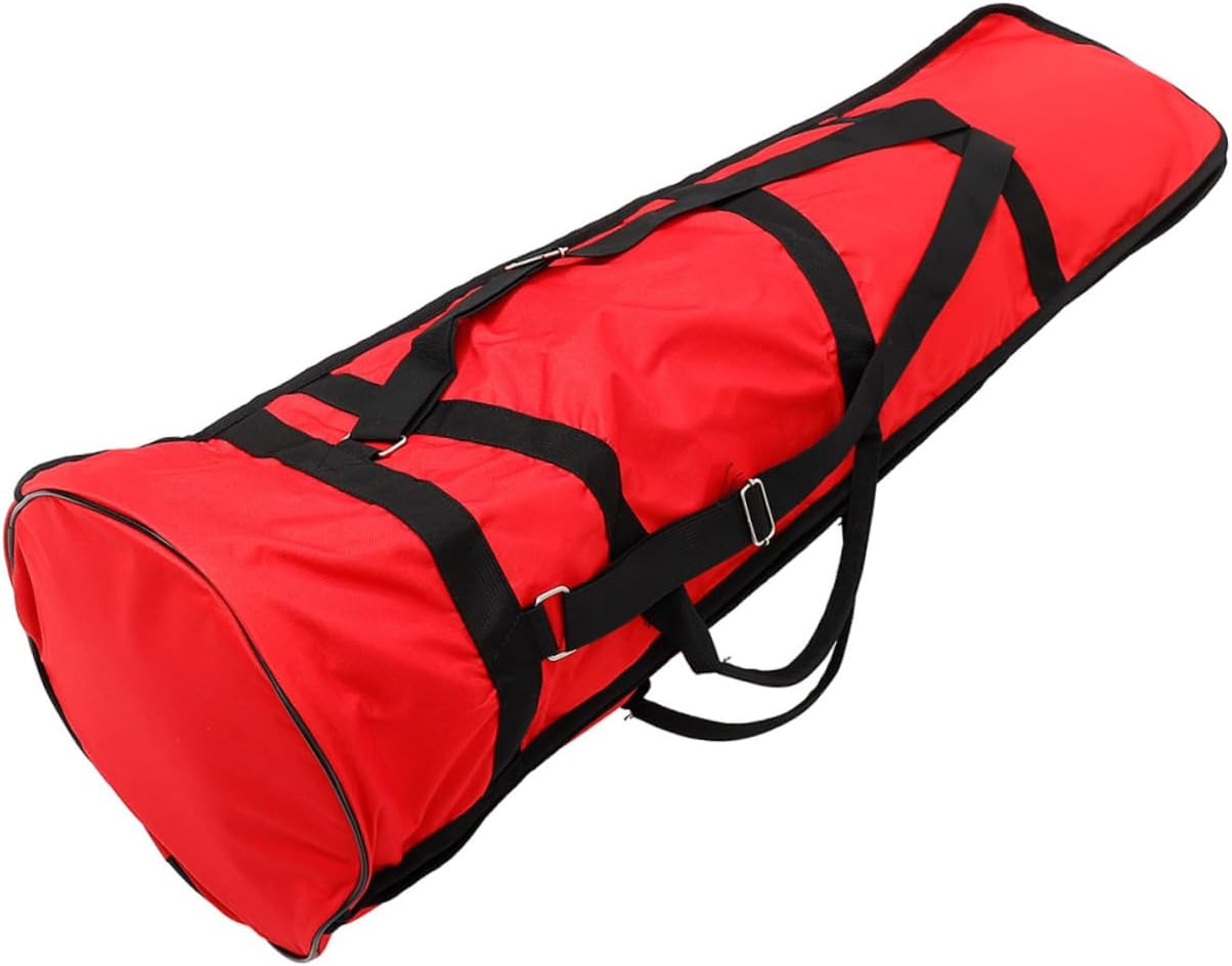 Toyvian Trombone Bag Case Hard Carrying Case for Trombone Storage Oxford Cloth Red
