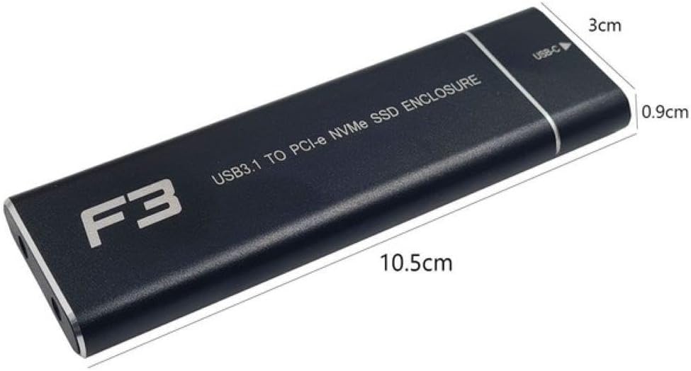 Review do Case Externo SSD M.2 NVMe F3 CS-NVM: Testado por 5 dias
