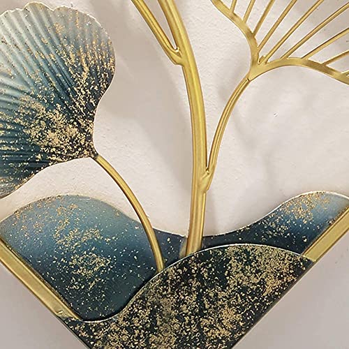Image of Brass Design Studio Large Metal Flower Wall Art Decor | Elegant Floral Wall Hanging Sculpture for Living Room, Bedroom & Modern Nature-Inspired Home Decor