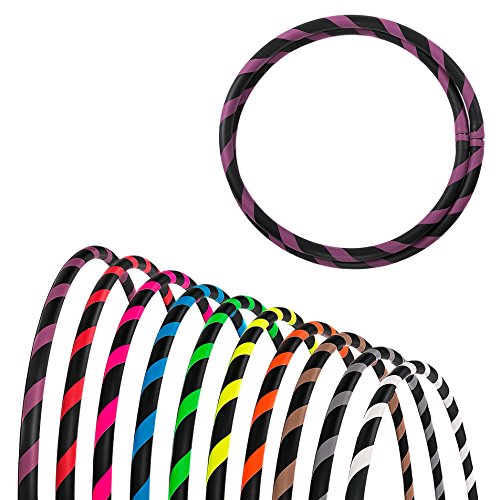 hoopomania Faltbarer Anfänger Hula Hoop Reifen, Violett, Ø 105 cm