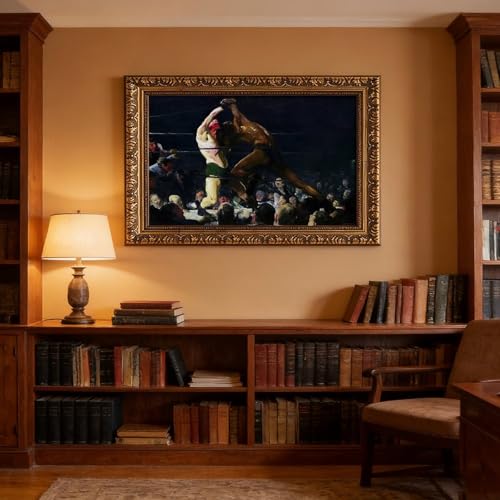 Both Members George Bellows Impression Toile Premium avec Cadre de Qualité