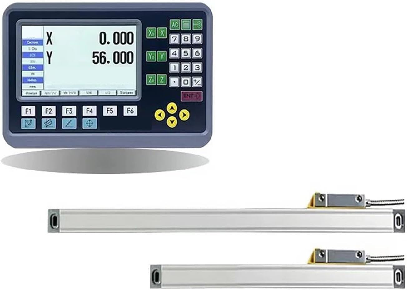 Digital Readout 2 Axis DRO and 0-1000Mm Linear Scale Encoder Ruler (300Mm 700Mm Gcs908)