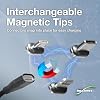 Cable BoxWave compatible con Sony Inzone H9 II - Cable MagnetoSnap PD AllCharge (100W), USB Tipo-C Micro trenzado magnético - Negro Azabache 6
